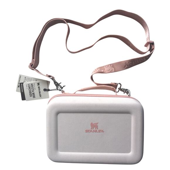 Stanley Handbags - Stanley Pink and White Shoulder Lunchbox Bag